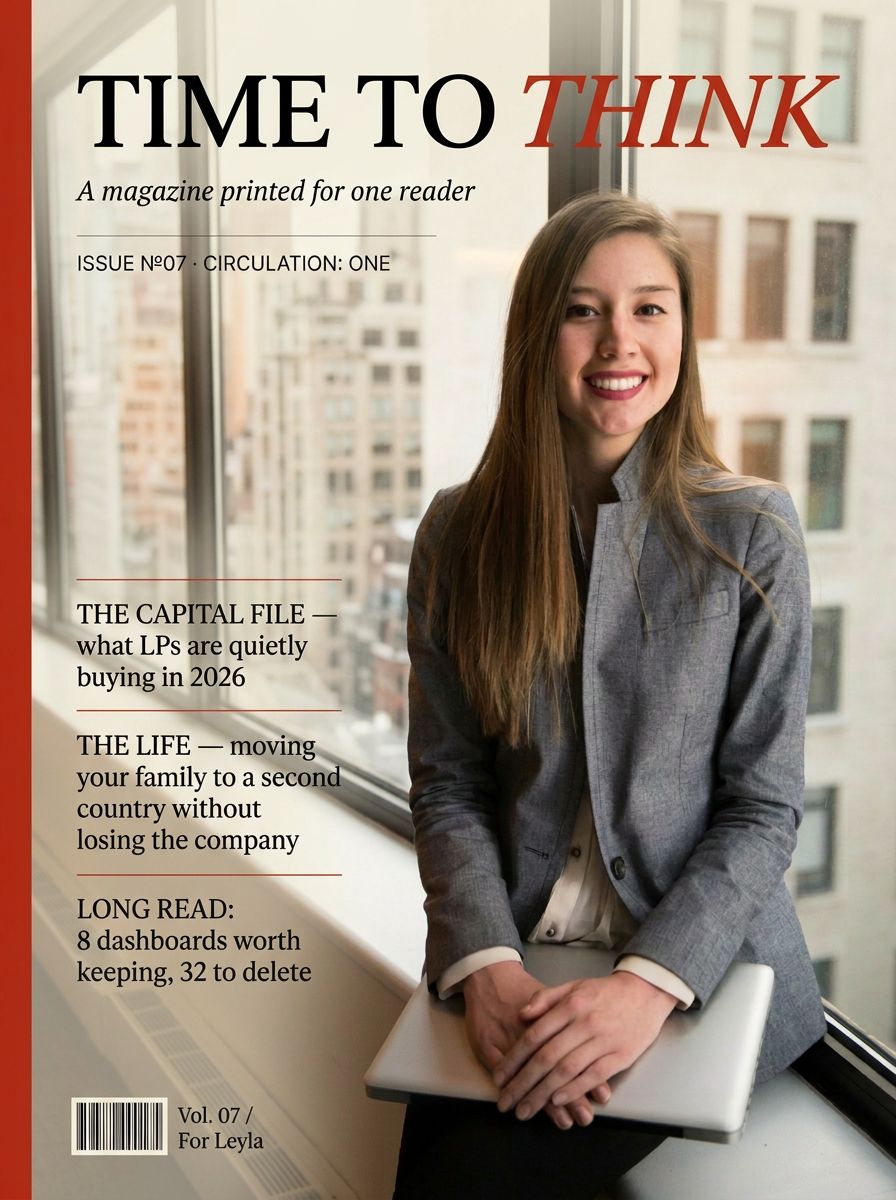 Time to Think — sample cover For Leyla
