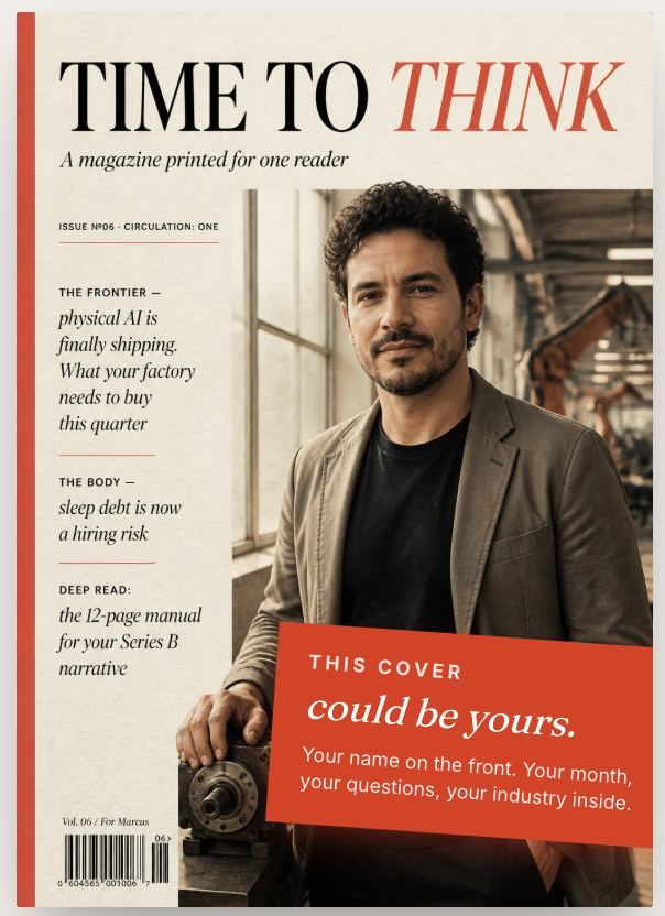 Time to Think — sample cover For you